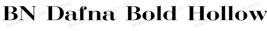 BN Dafna Bold Hollow字体转换